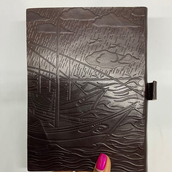 Genuine Leather Journal- 100% Cotton Handmade Paper - Picture 8 of 8